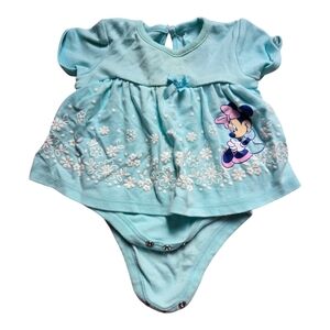 Disney Baby Blue Minnie Mouse Onesie